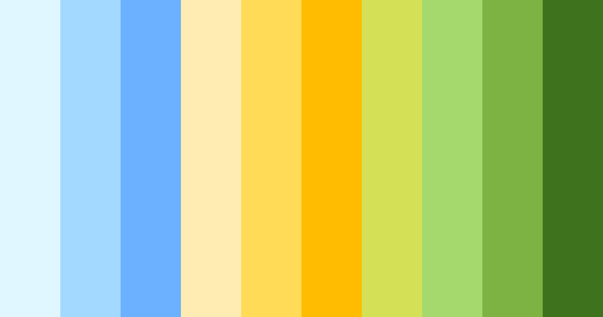 Download sunny azure garden color palette PNG image (landscape)