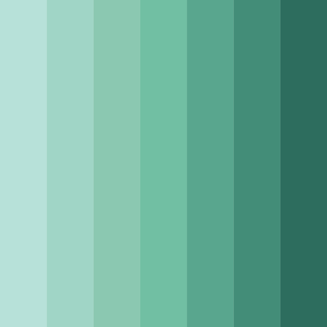 Download tropical serenity color palette PNG image (square)