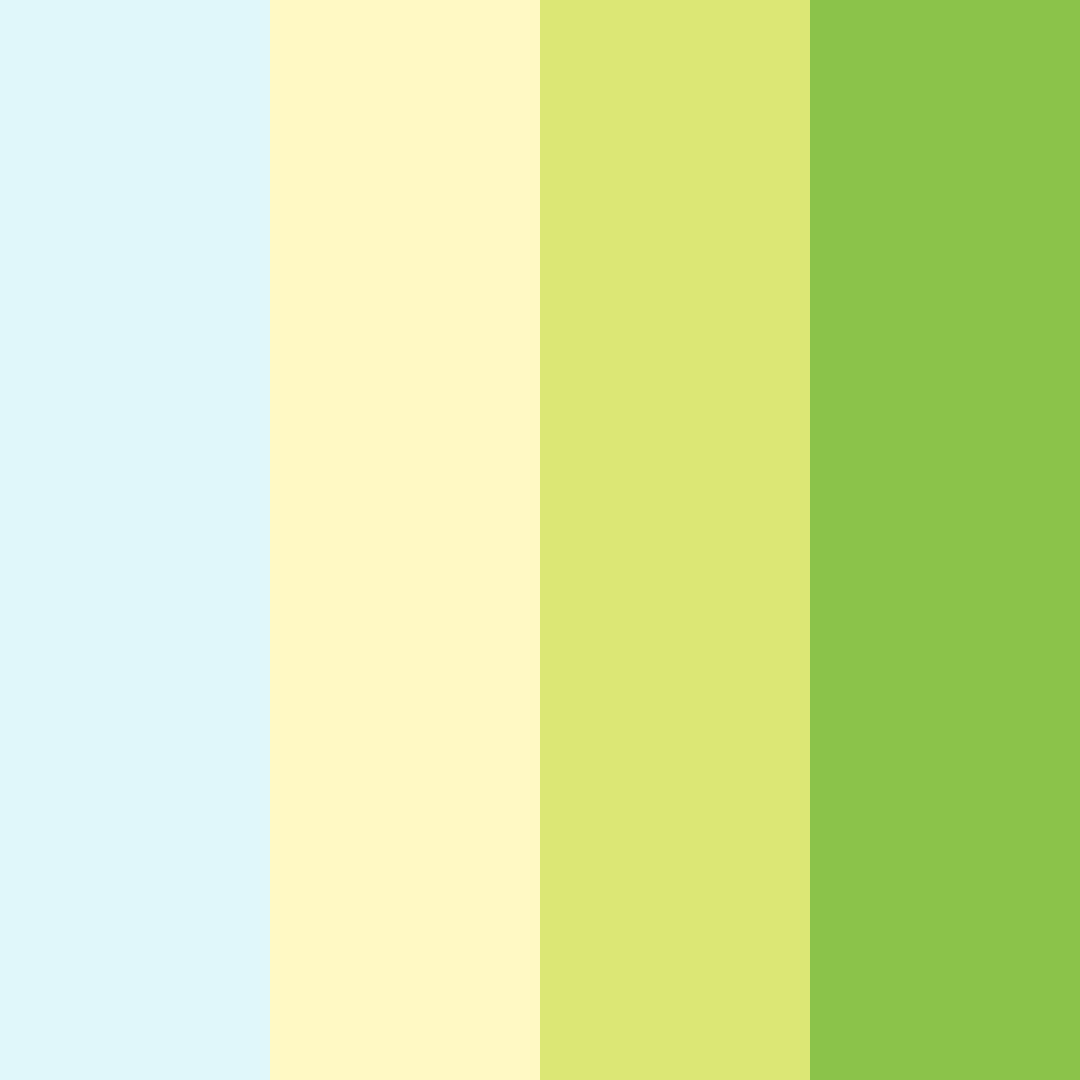 Download tropical breeze color palette PNG image (square)