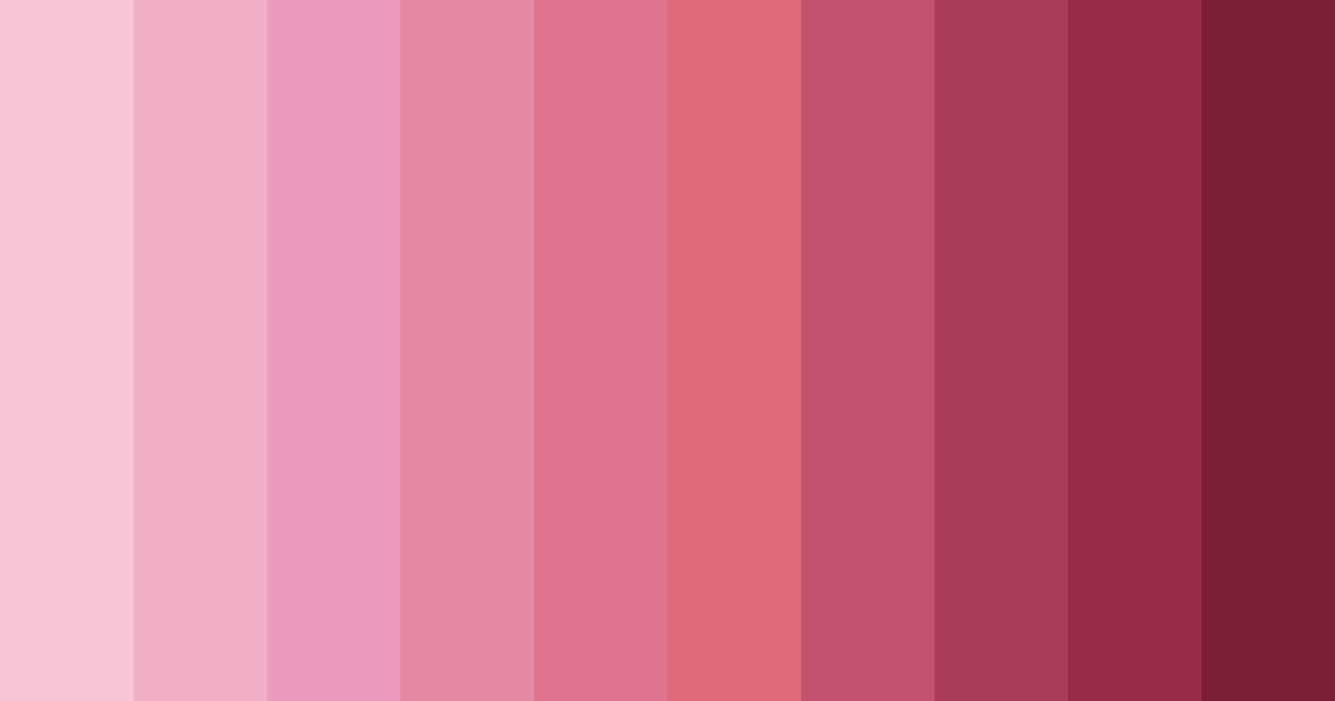 Download pastel pink color palette PNG image (landscape)