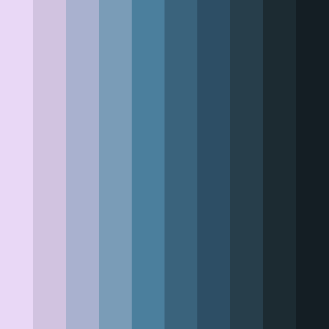 Download blue enchantment color palette PNG image (square)