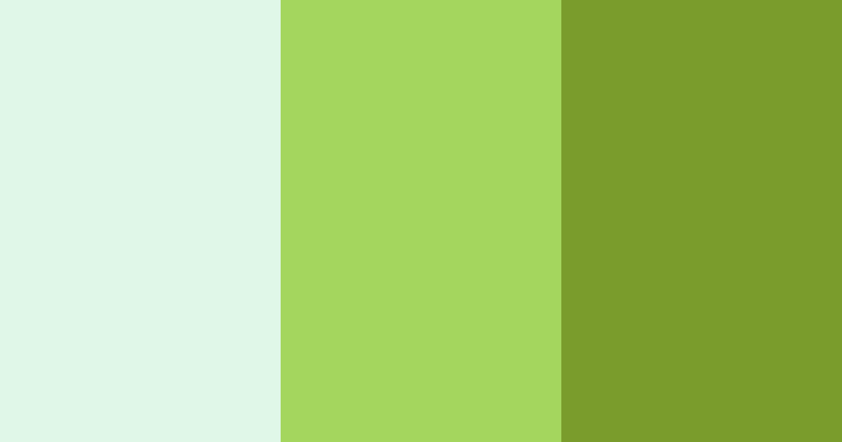 Download bright green color palette PNG image (landscape)