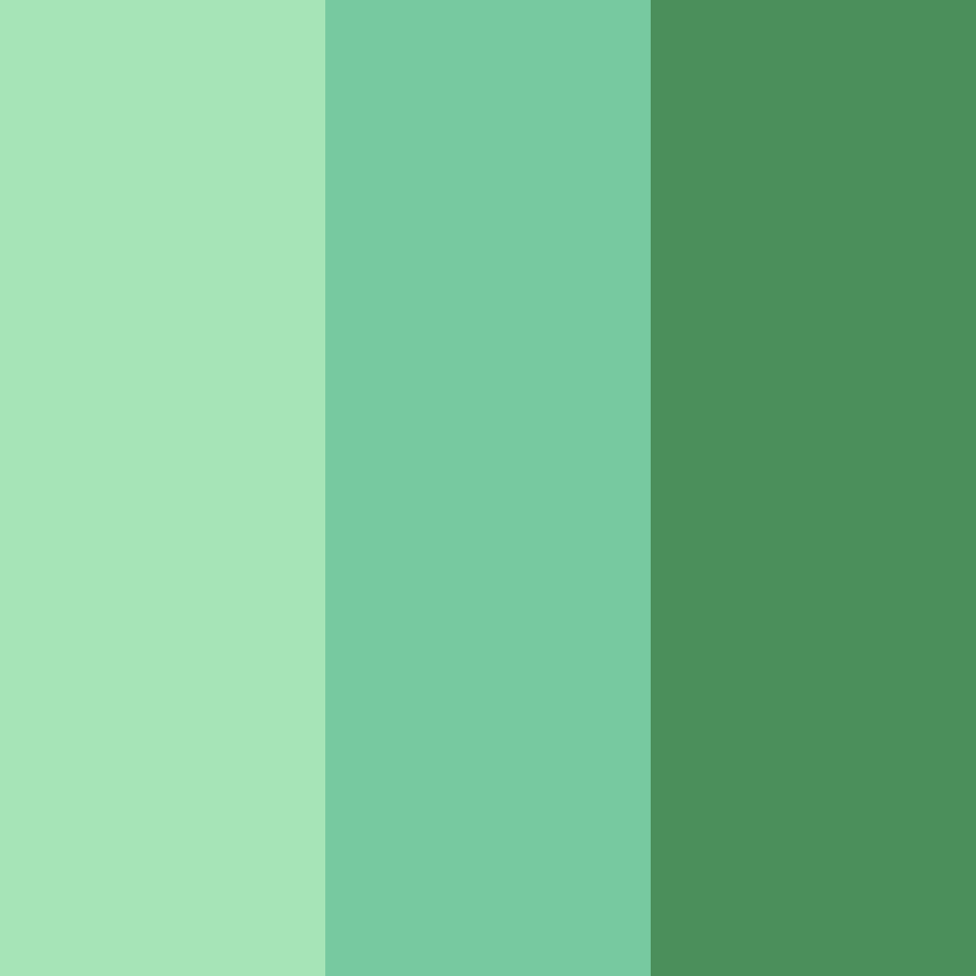 Download celestial green dreams color palette PNG image (square)