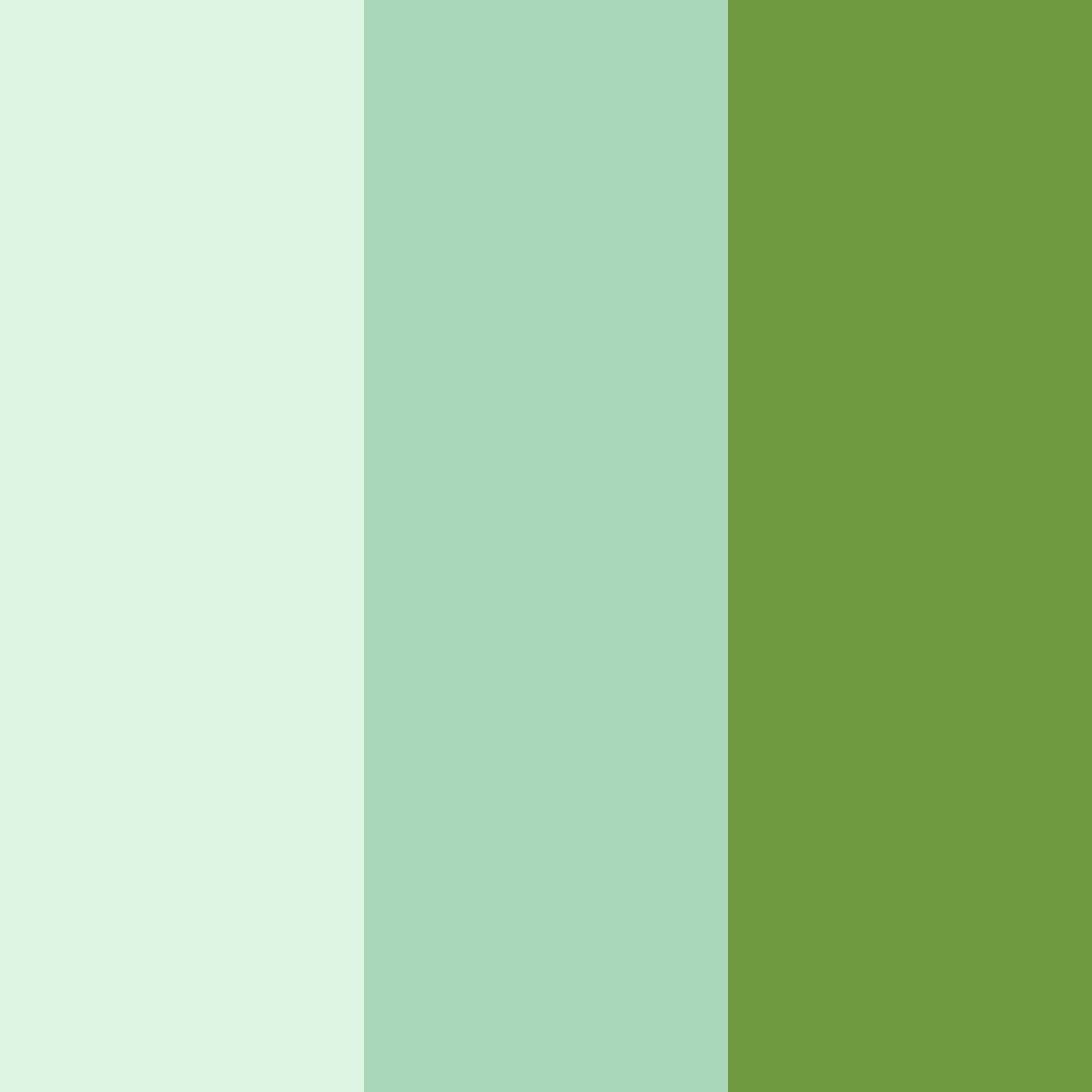 Download fresh green color palette PNG image (square)