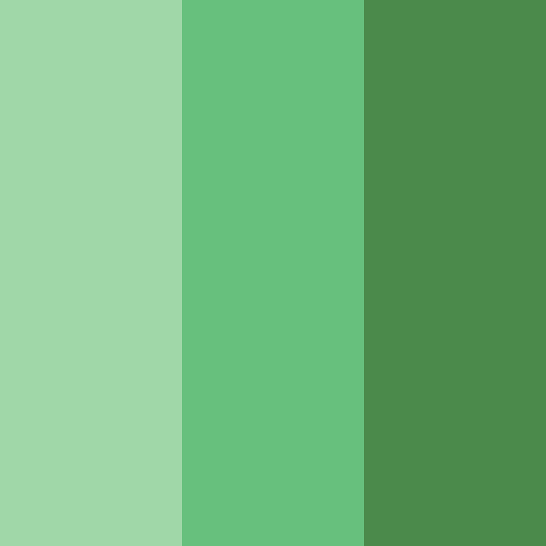 Download celestial greenery color palette PNG image (square)
