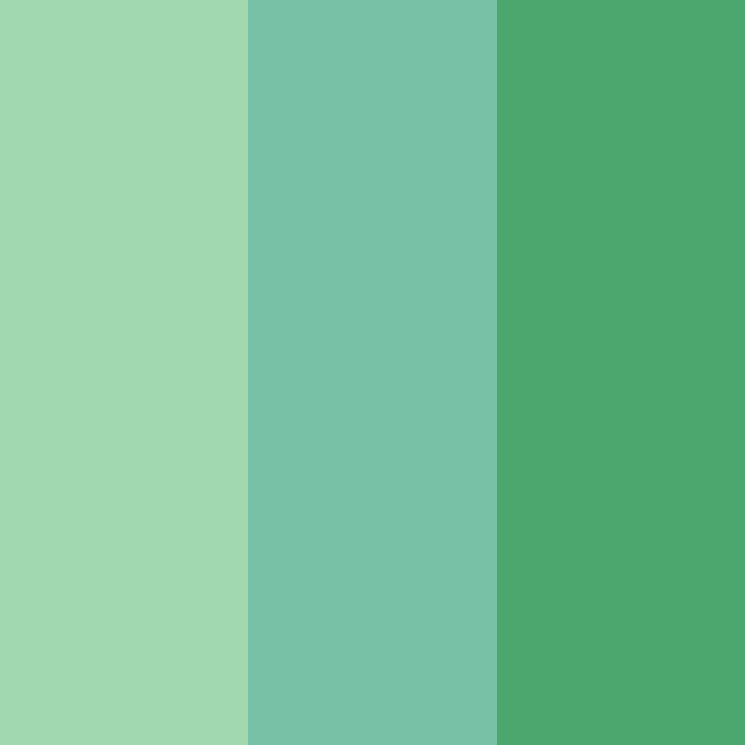 Download celestial greenery color palette PNG image (square)