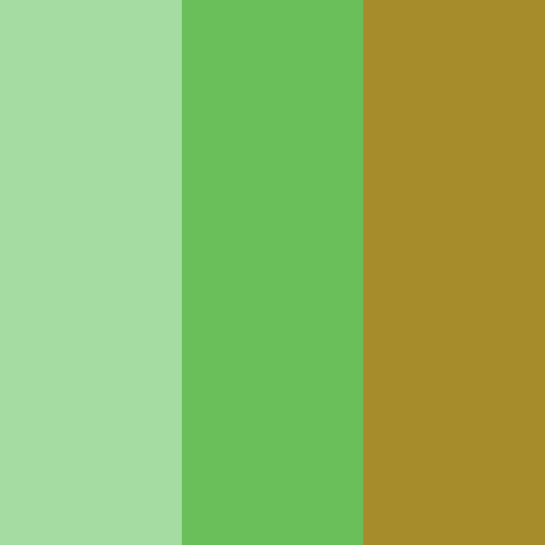 Download celestial greenery color palette PNG image (square)