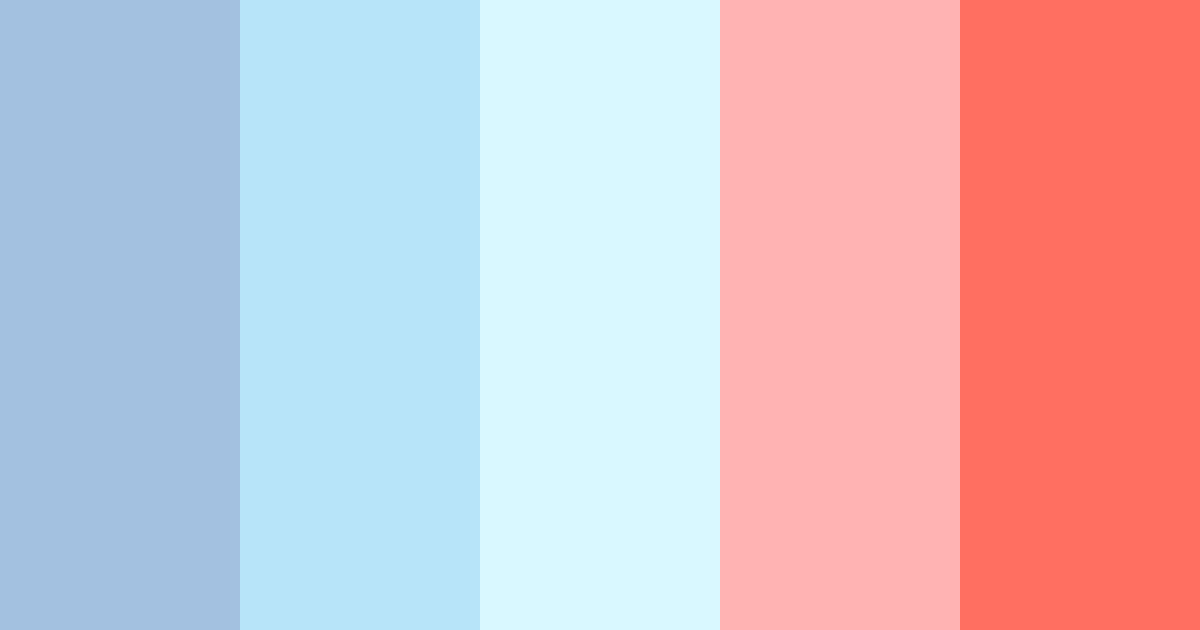 Download pastel blue color palette PNG image (landscape)