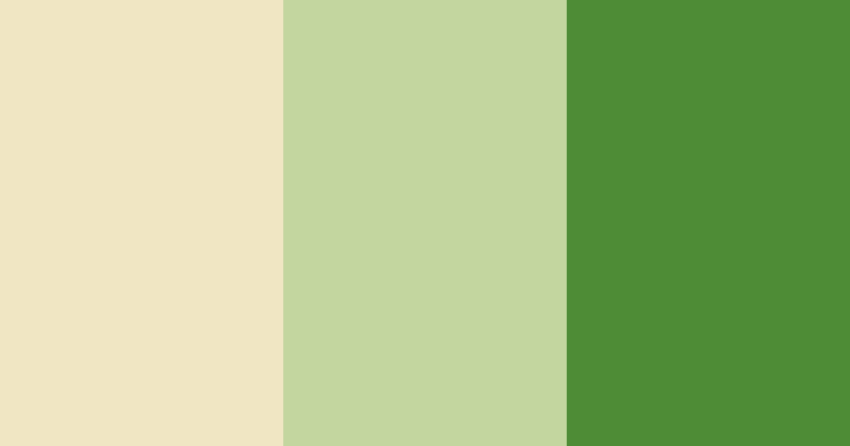 Download creamy verdant bliss color palette PNG image (landscape)