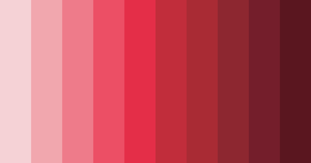 Download ruby blossom red color palette PNG image (landscape)