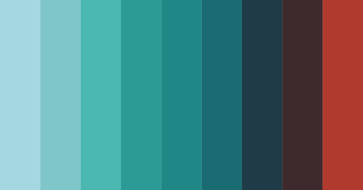 Download tropical serenity color palette PNG image (landscape)