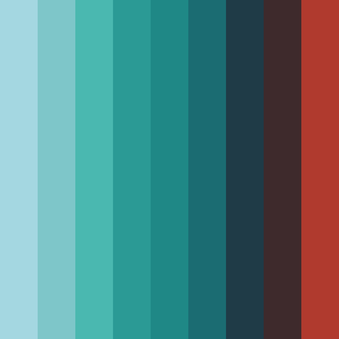 Download tropical serenity color palette PNG image (square)
