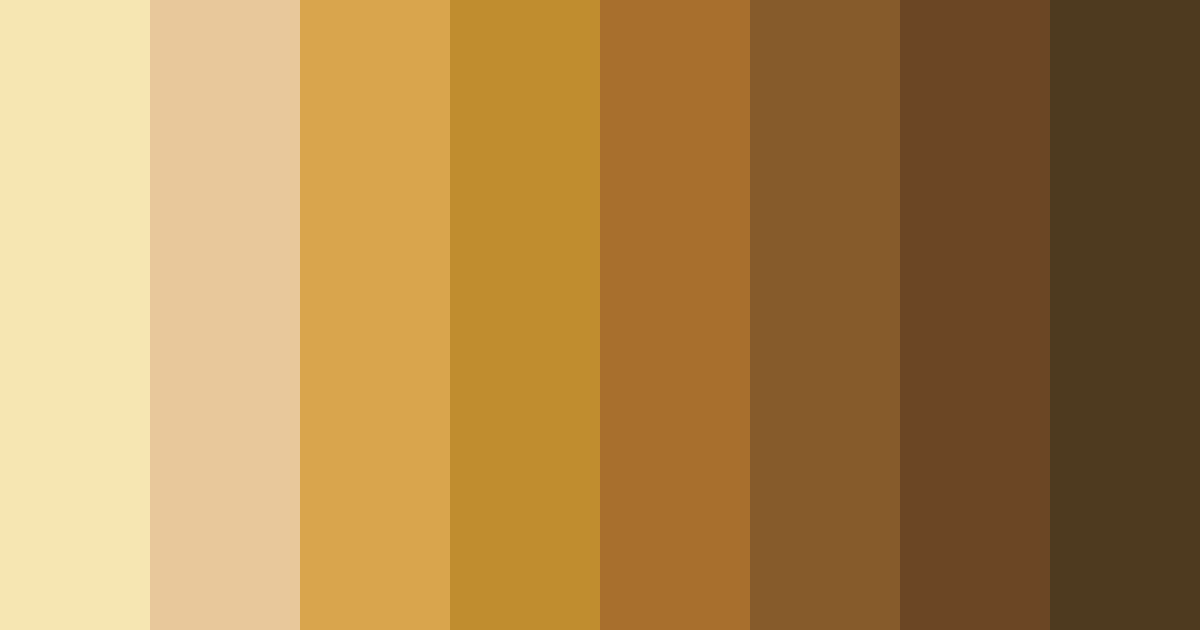 Download golden earth tones color palette PNG image (landscape)