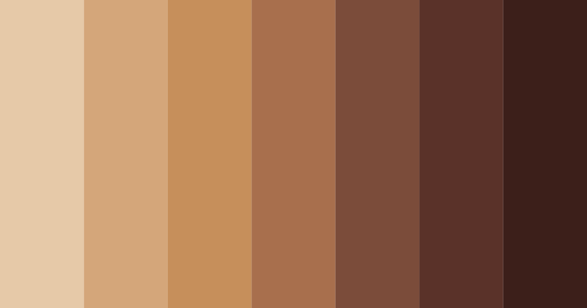 Download brown modern orient color palette PNG image (landscape)