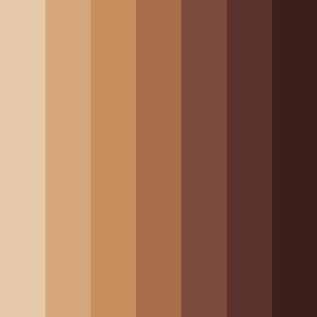 Download brown modern orient color palette PNG image (square)
