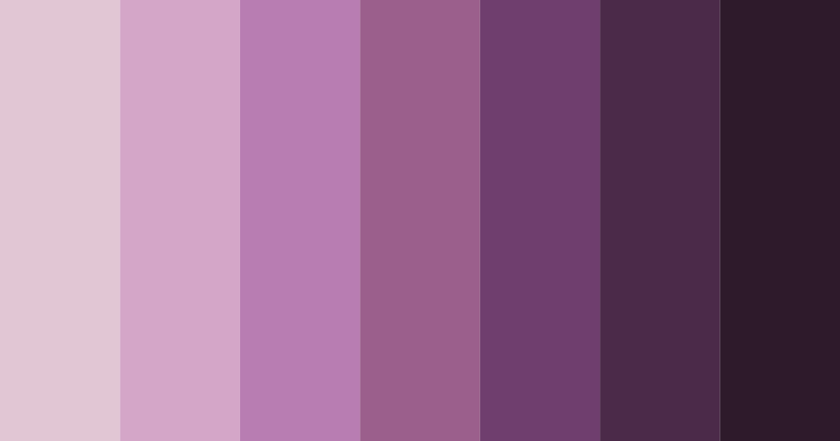 Download ethereal aubergine dreams color palette PNG image (landscape)