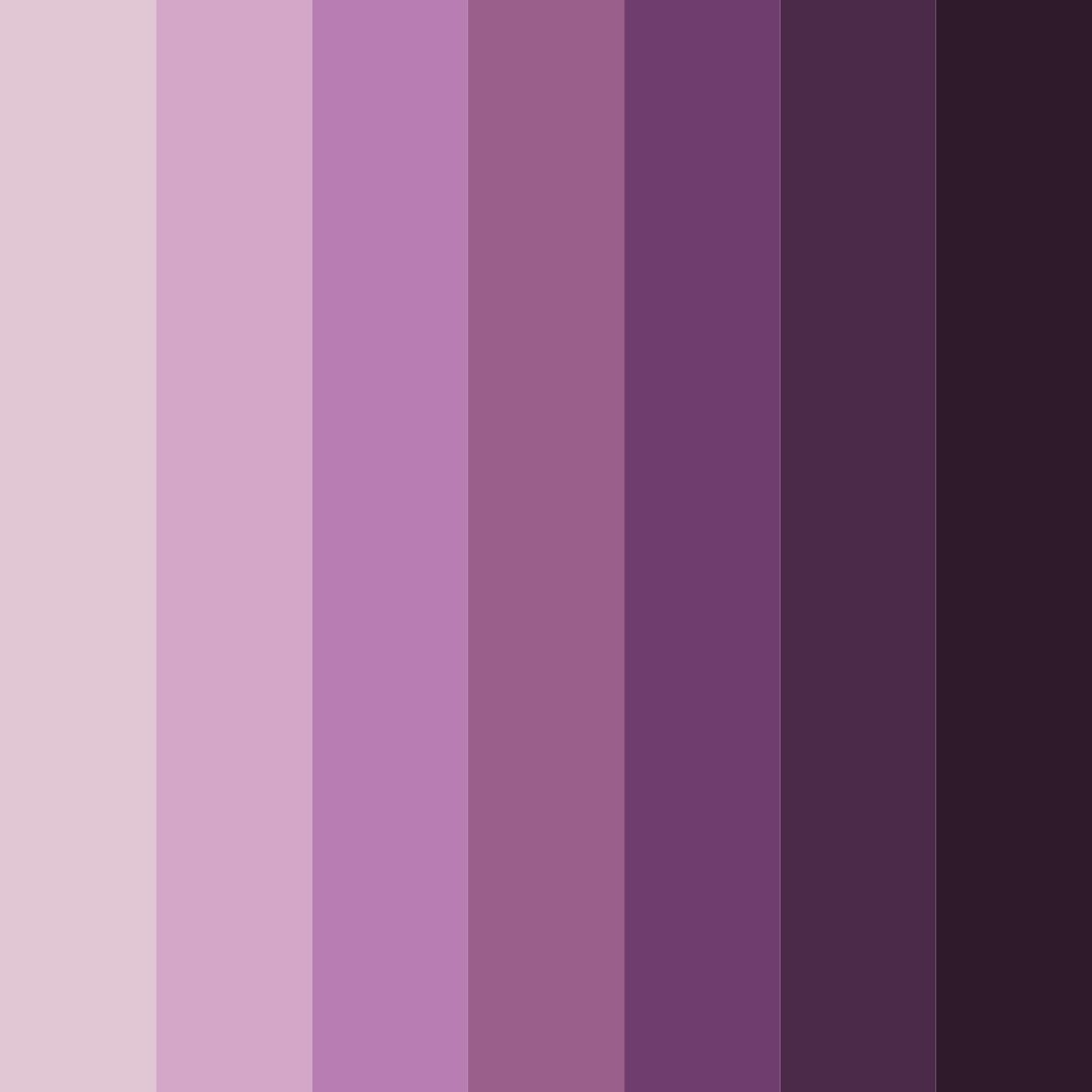 Download ethereal aubergine dreams color palette PNG image (square)