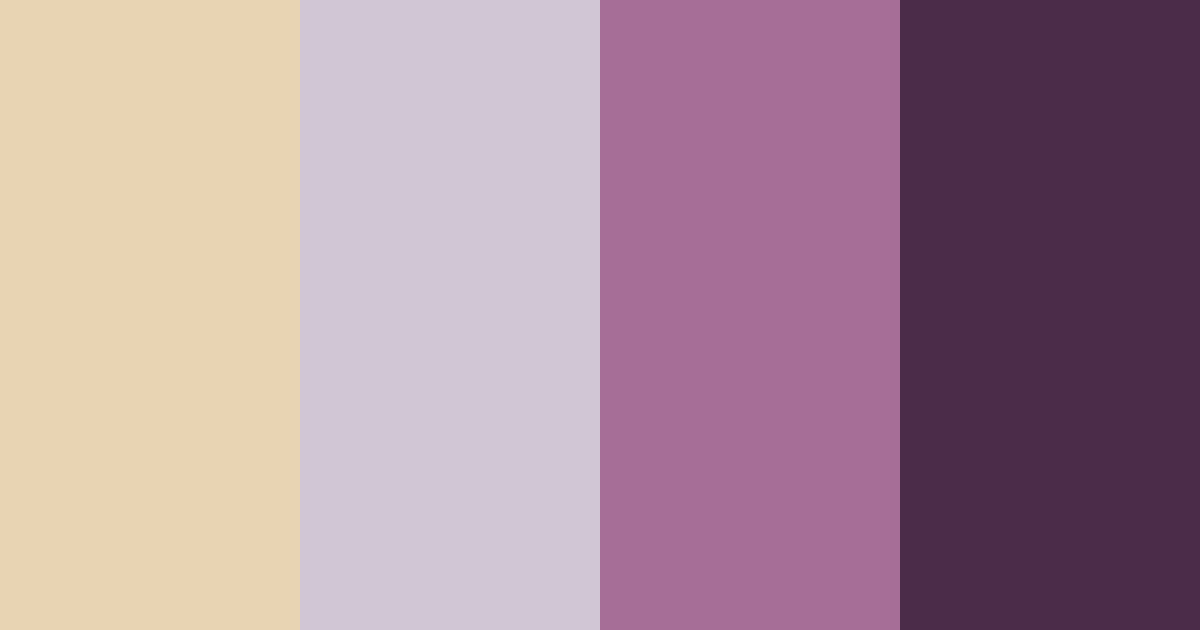 Download beige aubergine color palette PNG image (landscape)
