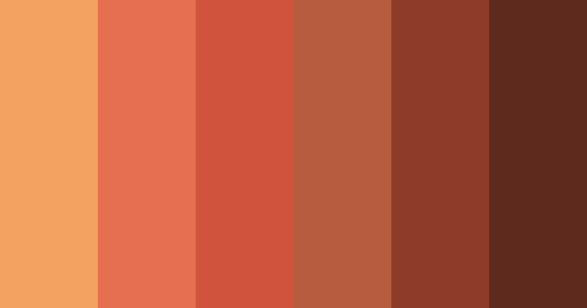 Download rusty orange color palette PNG image (landscape)