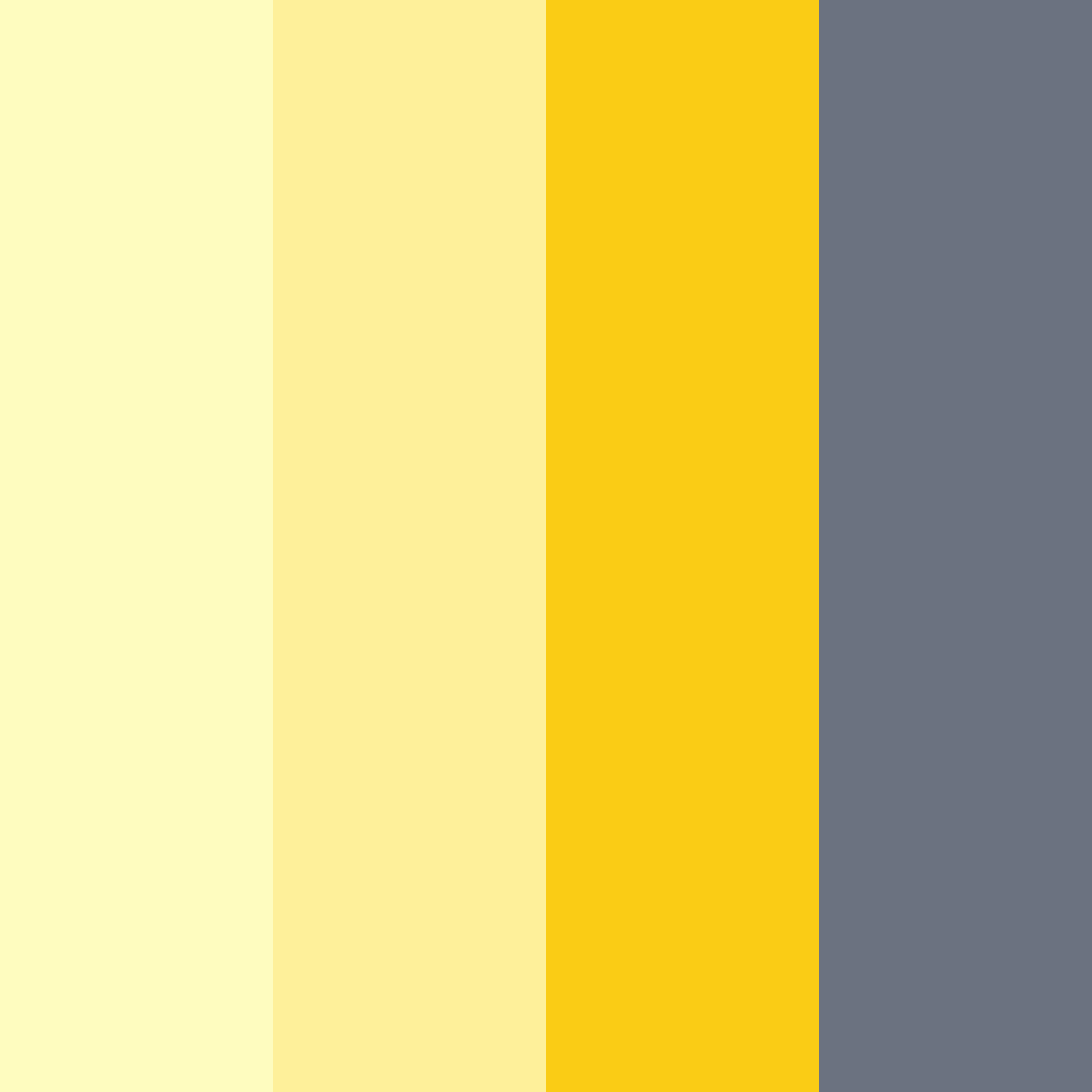 Download shades of yellow and gray color palette PNG image (square)