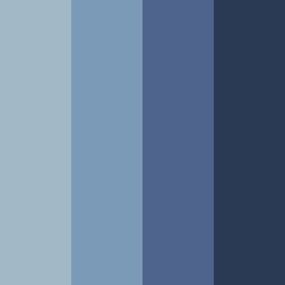 Download steel blue serenity color palette PNG image (square)