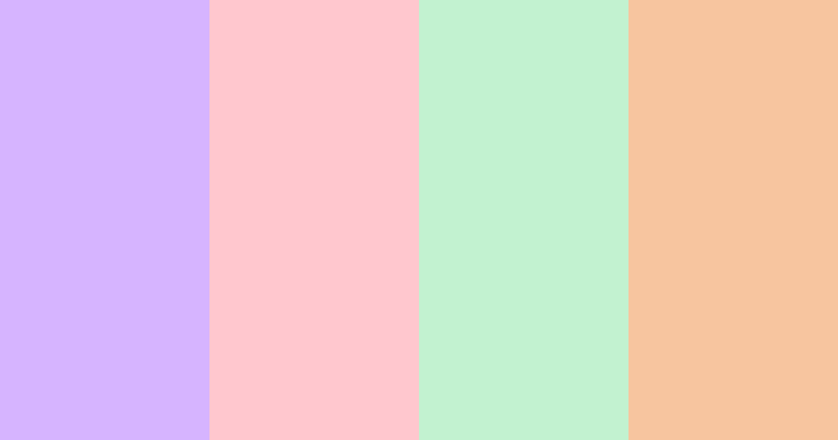 Download pastel dream color palette PNG image (landscape)