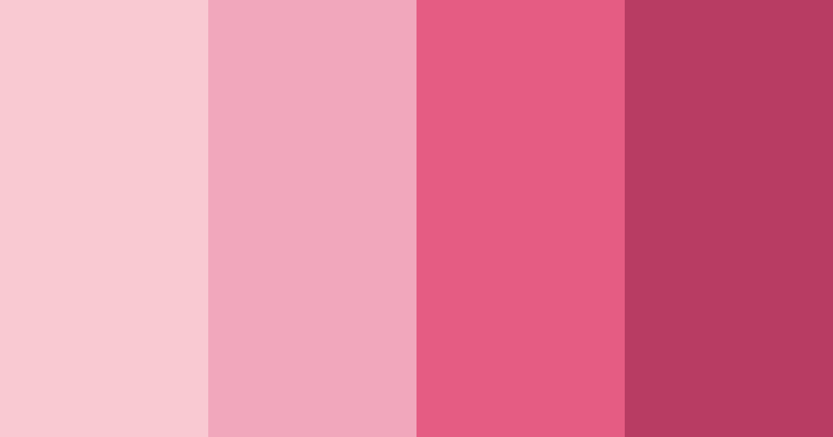 Download sweet blush fiesta color palette PNG image (landscape)