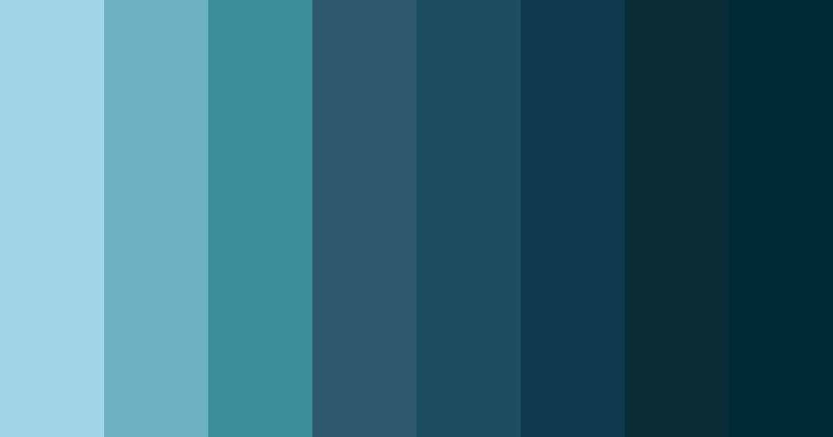 Download caribbean serenity color palette PNG image (landscape)