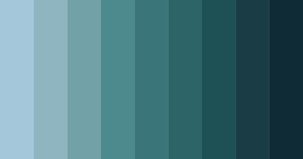 Download blue ocean color palette PNG image (landscape)
