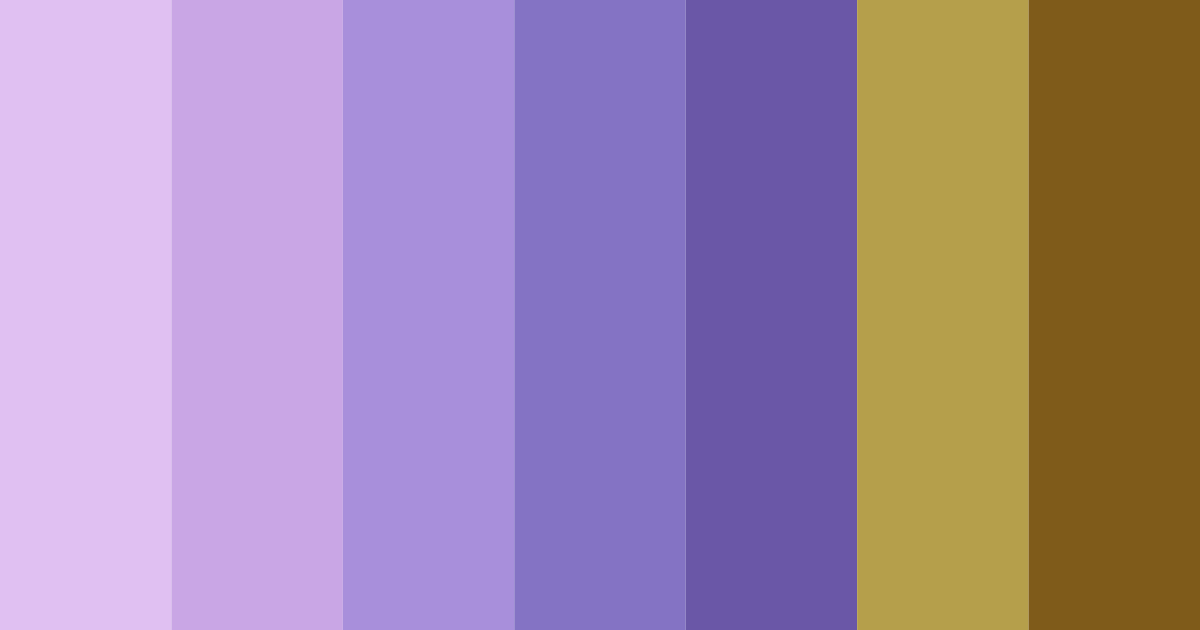 Download purple and gold elegance color palette PNG image (landscape)