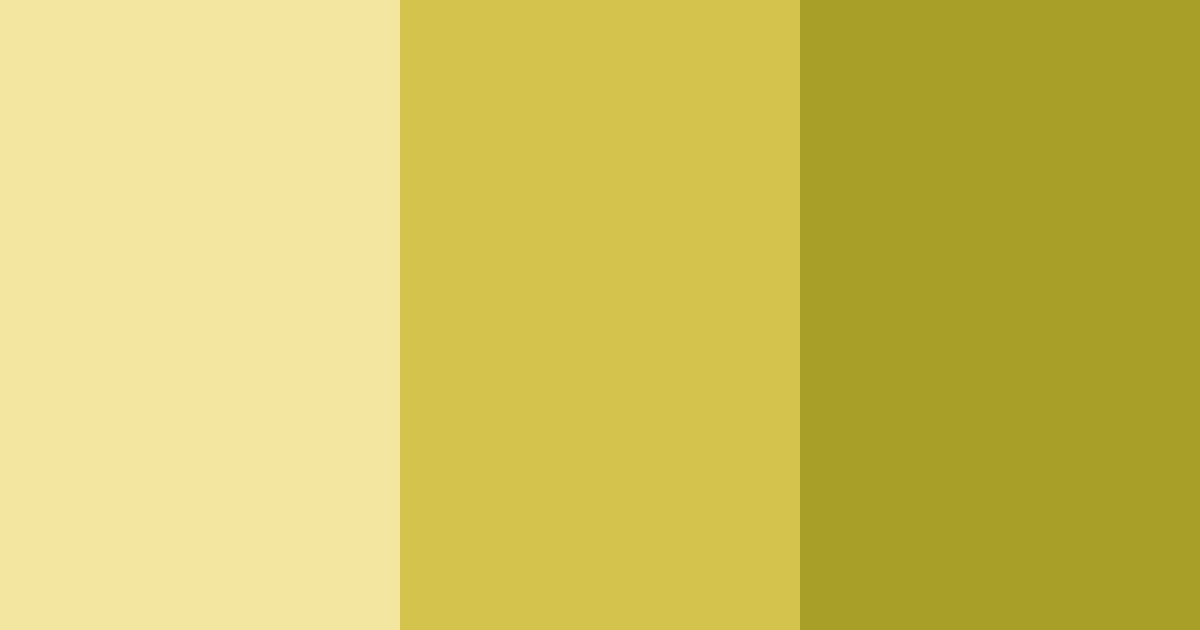 Download shades of yellow color palette PNG image (landscape)
