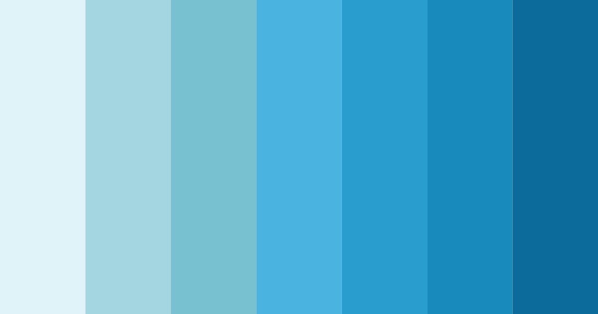 Download ocean breeze serenity color palette PNG image (landscape)