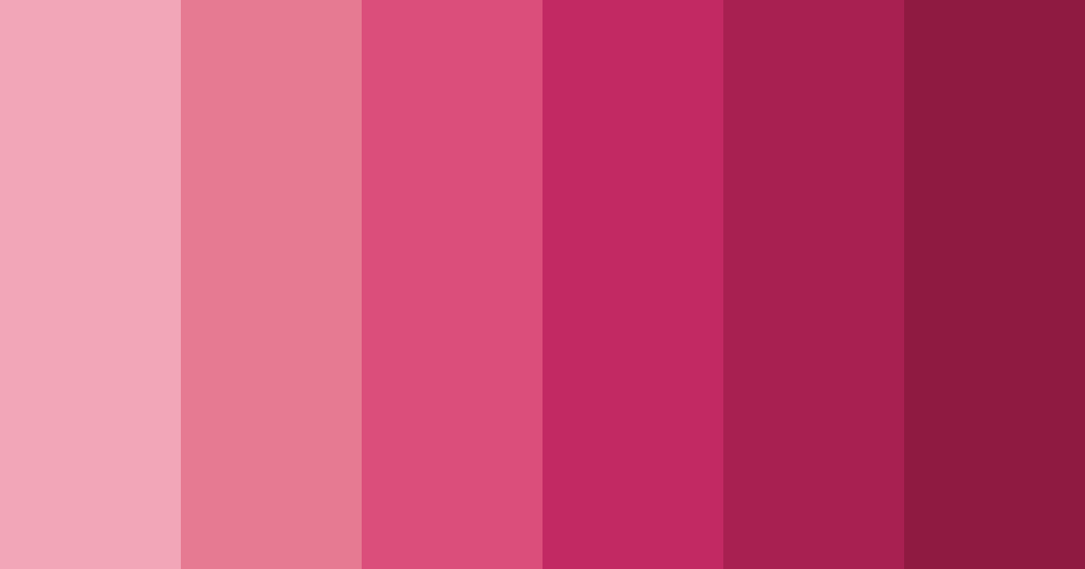 Download blushing crimson symphony color palette PNG image (landscape)