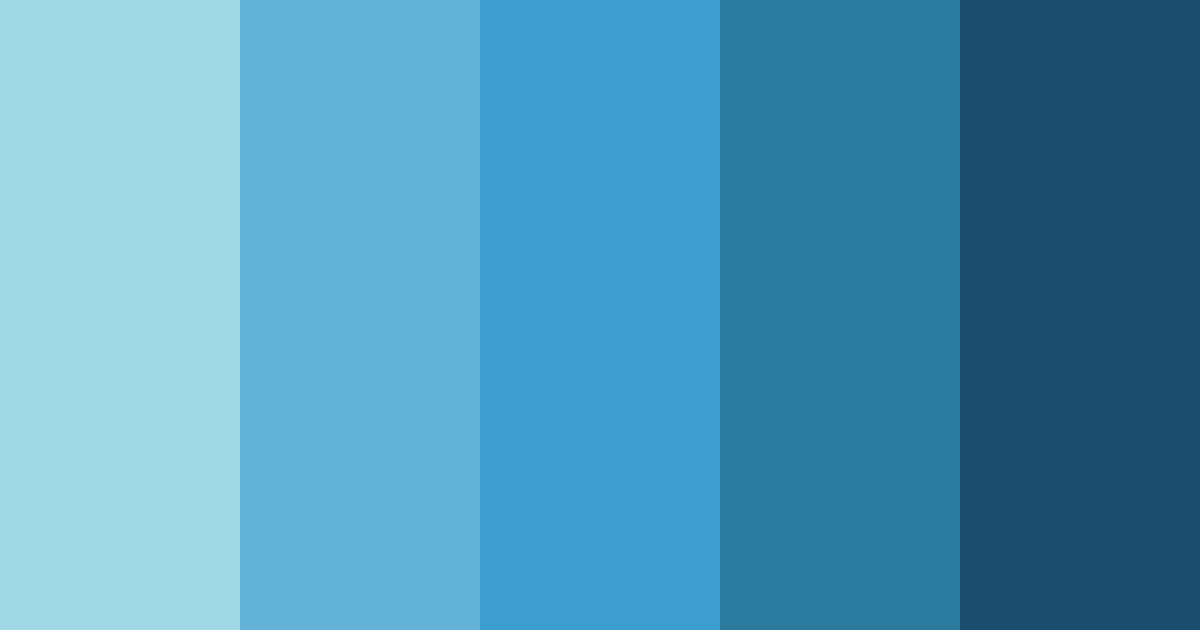 Download blue ocean color palette PNG image (landscape)