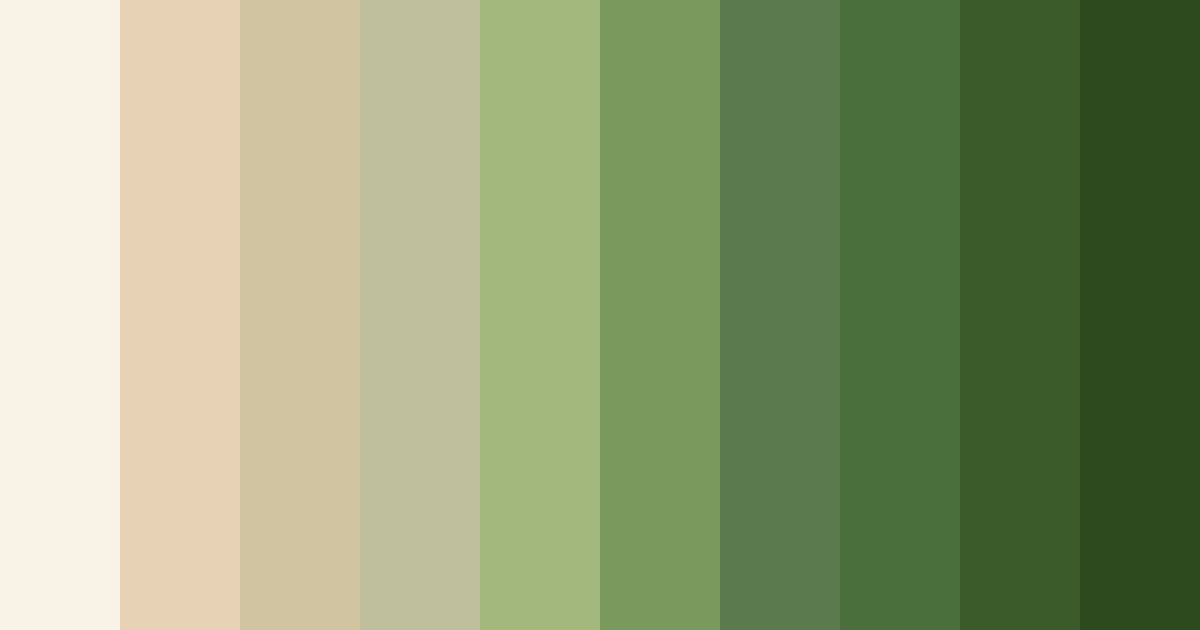 Download whispers of the forest color palette PNG image (landscape)