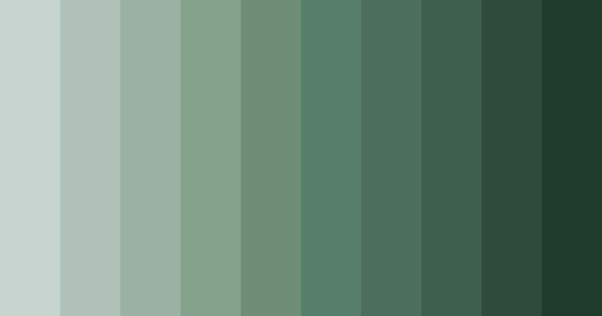 Download shades of greenish gray color palette PNG image (landscape)