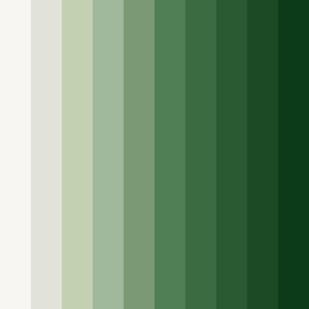 Download whispering greens color palette PNG image (square)