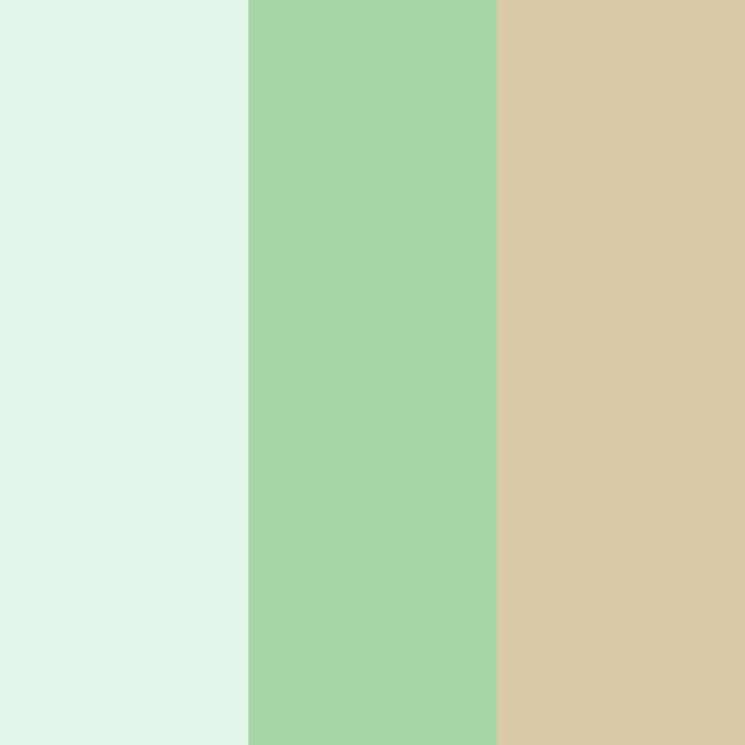 Download fresh green serenity color palette PNG image (square)