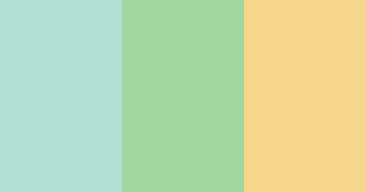 Download fresh mint green color palette PNG image (landscape)