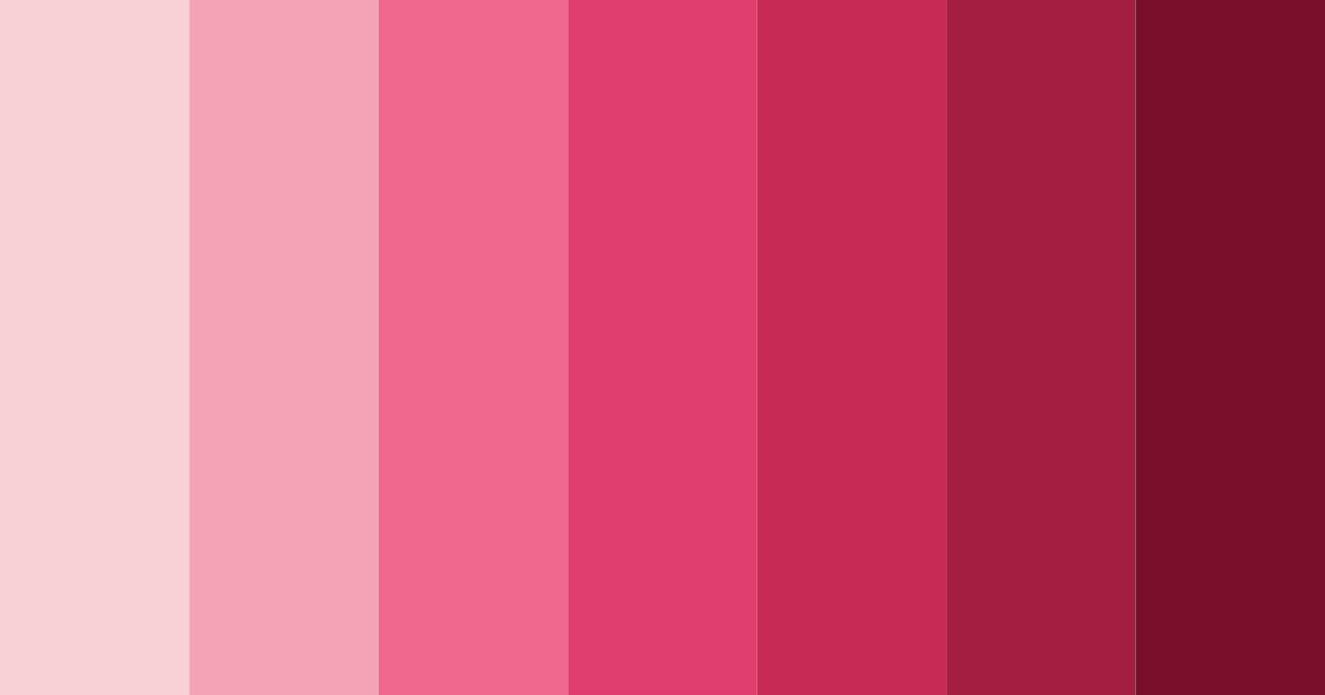 Download light pink shades color palette PNG image (landscape)