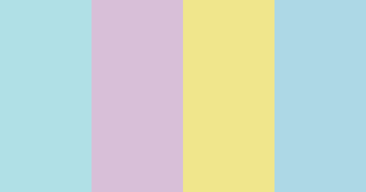 Download ocean blossom pastel color palette PNG image (landscape)