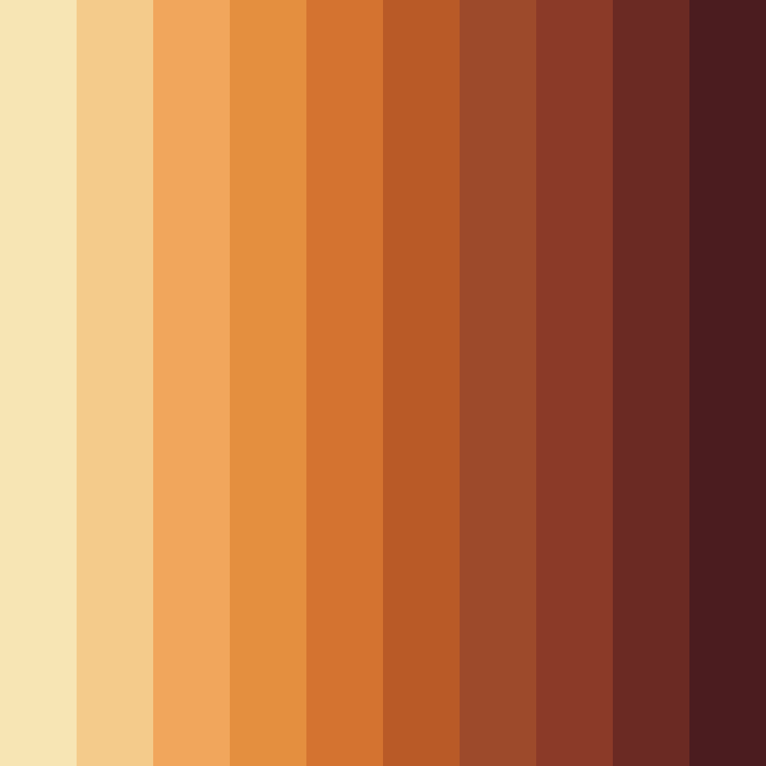 Download autumn's embrace color palette PNG image (square)