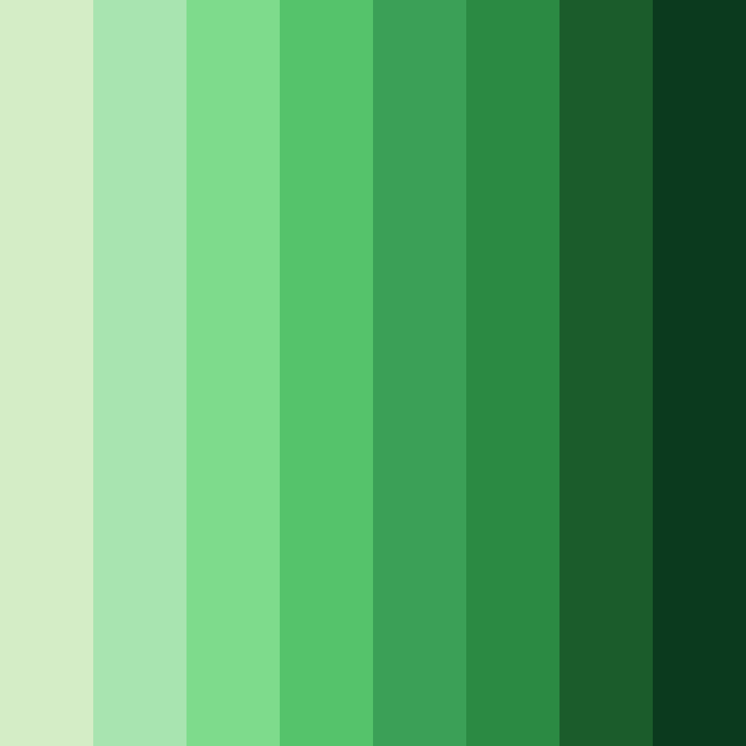 Download green spring color palette PNG image (square)