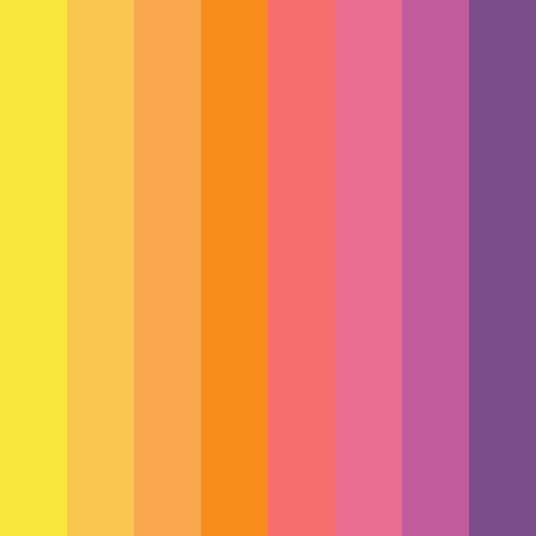 Download kaleidoscope dreams color palette PNG image (square)
