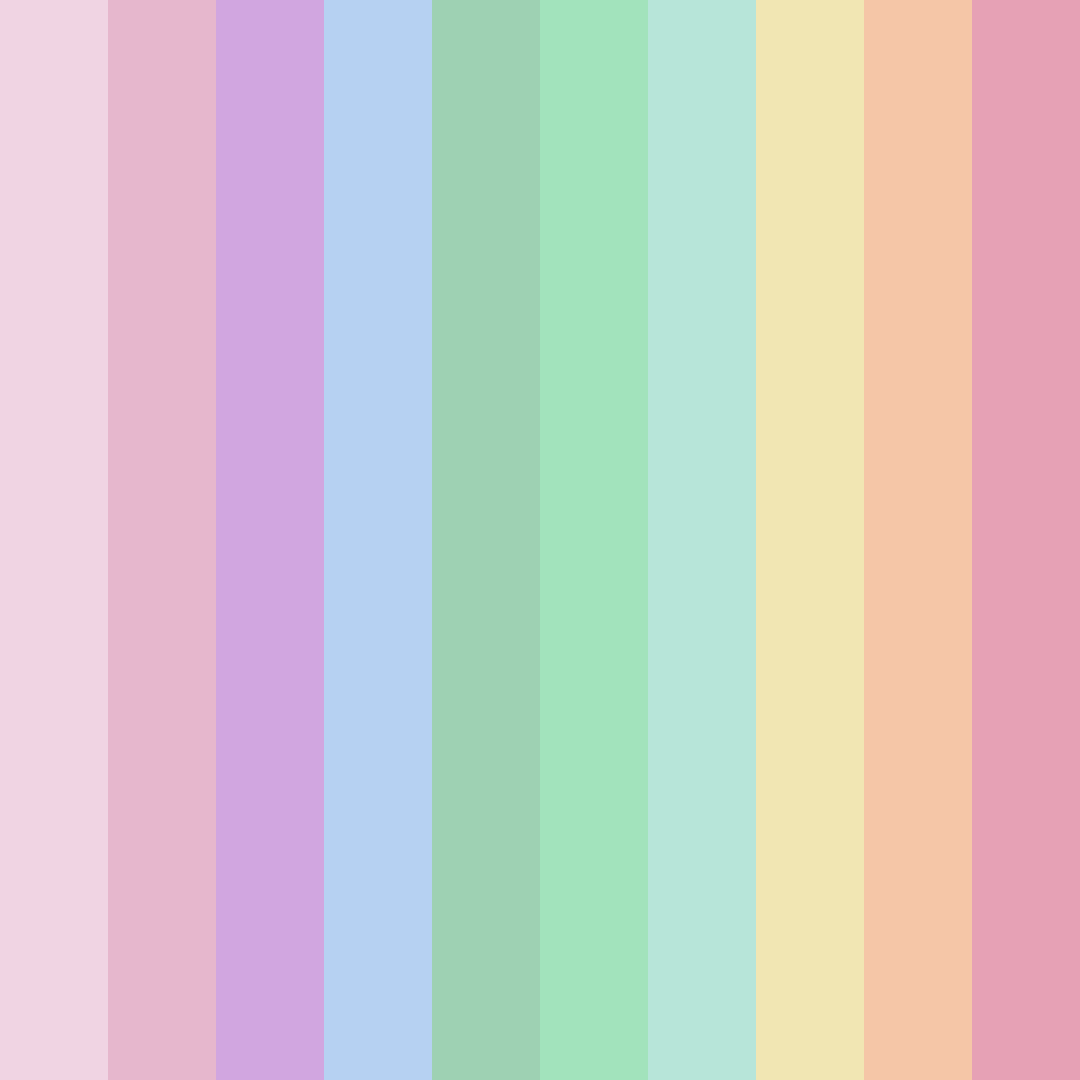 Download pink macaron color palette PNG image (square)