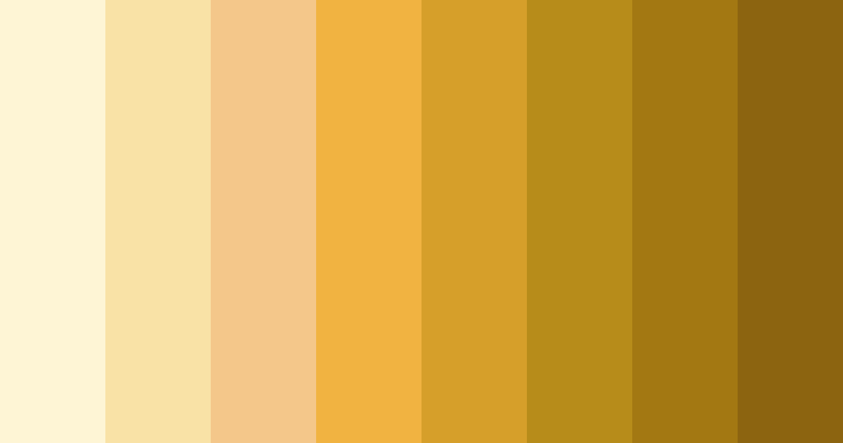Download sunny yellow color palette PNG image (landscape)