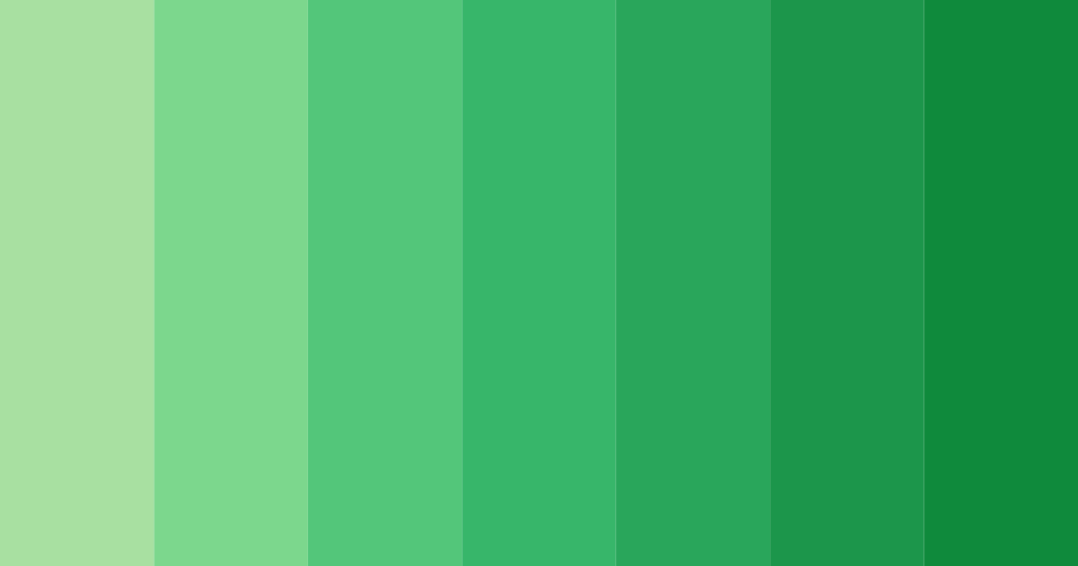 Download emerald serenity color palette PNG image (landscape)