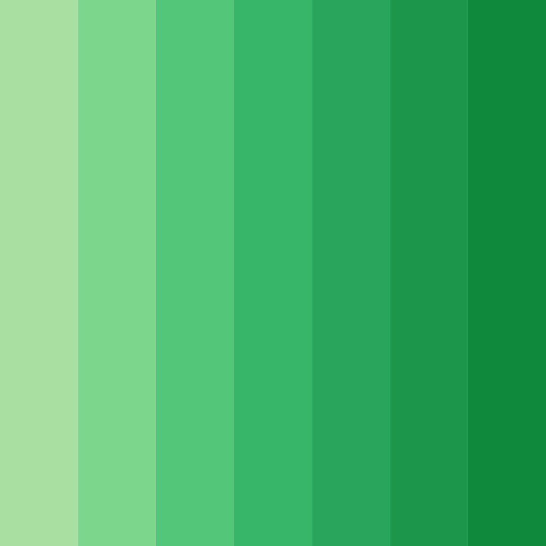 Download emerald serenity color palette PNG image (square)