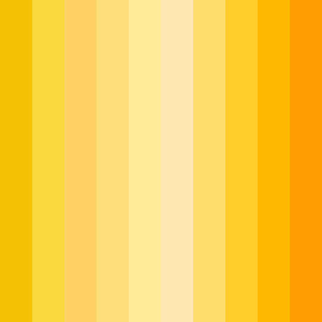 Download golden sunshine color palette PNG image (square)