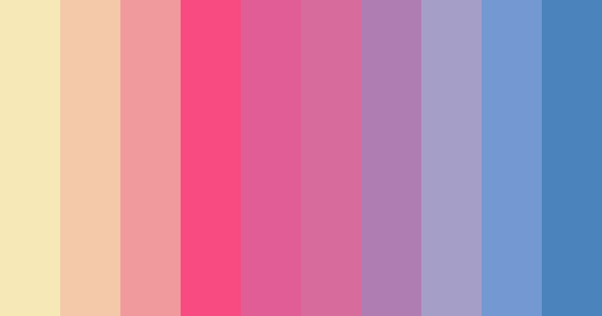 Download 甜蜜童梦 color palette PNG image (landscape)